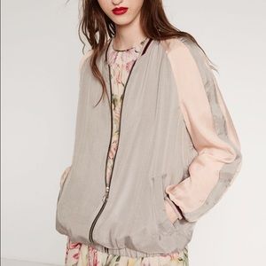 ZARA SATIN BOMBER ZARA SATIN BOMBER