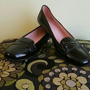 Black Kitten Heel Loafers