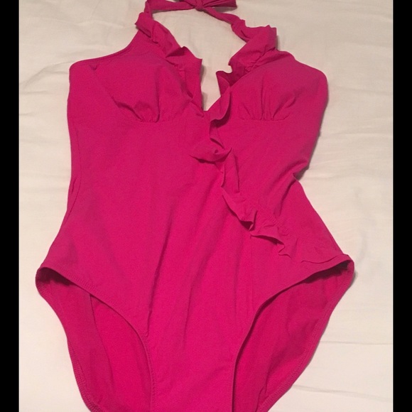 Assets by Spanx one piece pink swimsuit