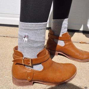 Brown ankle boots
