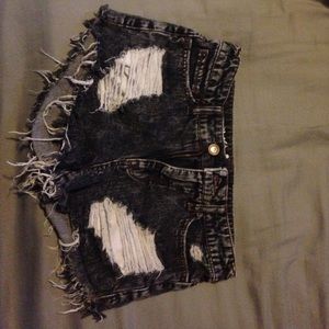 Mossimo ripped, high-rise short shorts