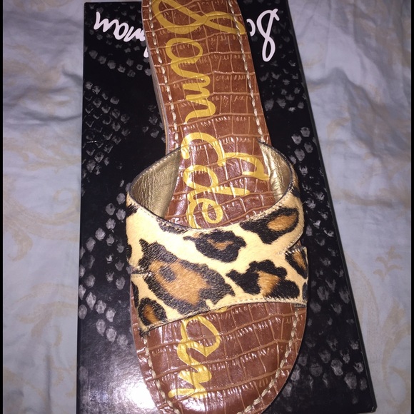Sam Edelman animal print slide
