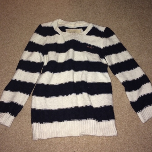 Striped sweater.