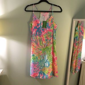Lilly Pulitzer Dusk Strappy Silk Dress