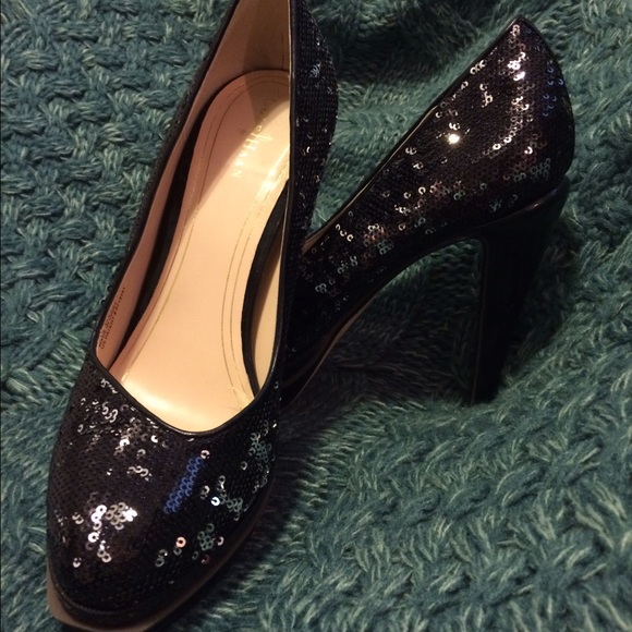 Super sparkly Cole Haan + NikeAIR platform pumps