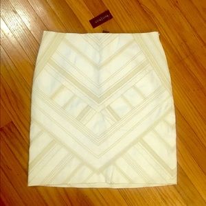 NWT White House Black Market Geometric Skirt Sz 2