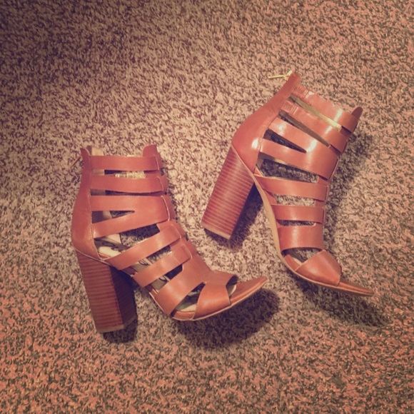 Sam Edelman Gladiator Heels in Cognac, 7.5 M