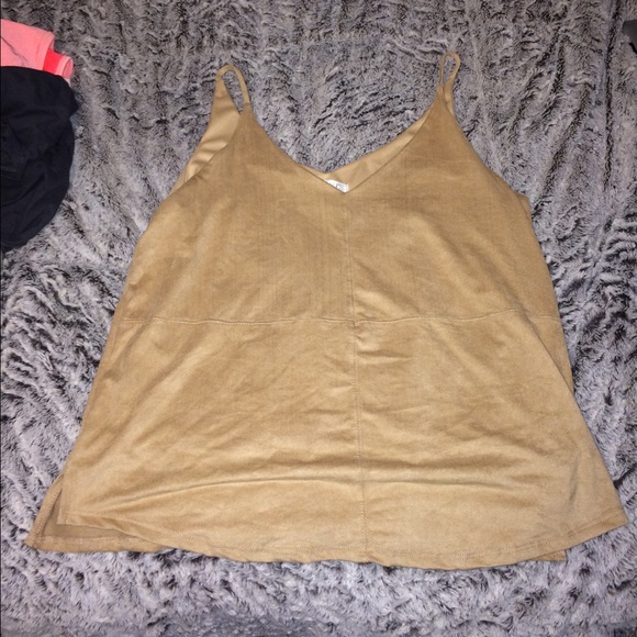 Faux Suede Tank Top