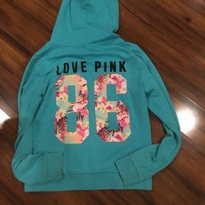 Victoria secret zipper up hoodie large