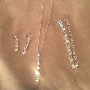 Jewelry set: necklace, bracelet, earrings