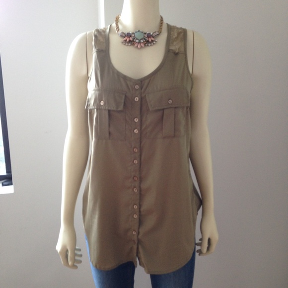 Lace Embellished Top