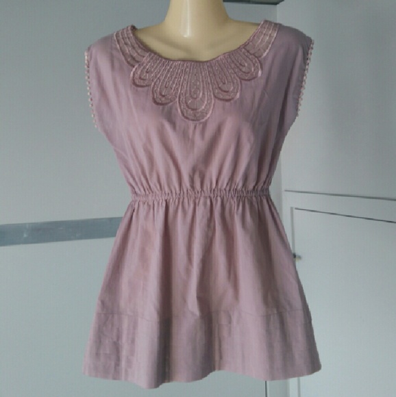 Anthropologie embroidered top