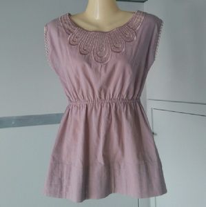 Anthropologie embroidered top