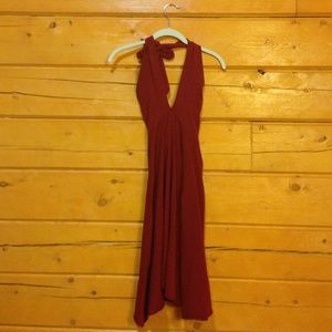 American apparel multi-way dress red small