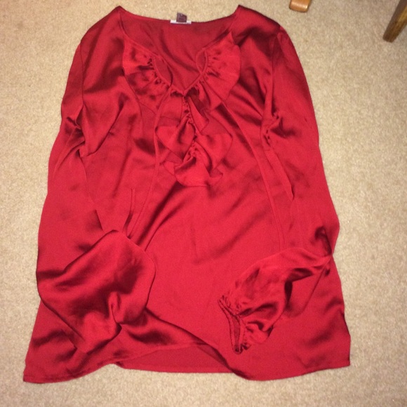 Silk long sleeve dress shirt