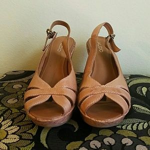 Aldo Sling Back Wedges