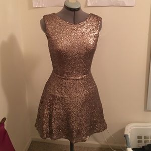 Tobi Sequined Backless Dress