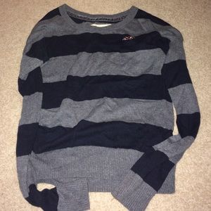 Dark navy and gray sweater