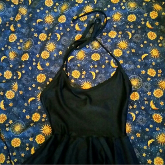 Black American Apparel Figure Skater Dress