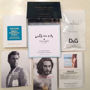 Perfume sample set Tom Ford Marc Jacobs Kate Spade