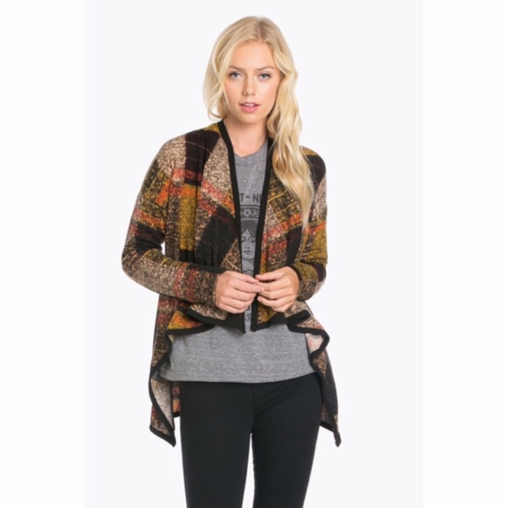 Must go Plaid Pattern Cardigan