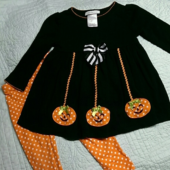 Toddler Girls Jack-o-lantern Outfit