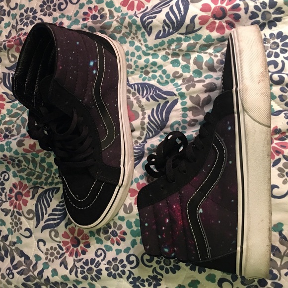 Size 7 women's high top Galaxy Vans