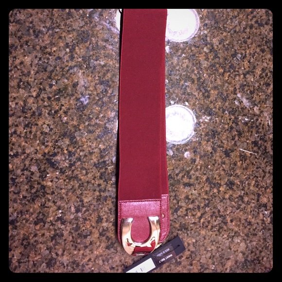 Burgundy belt by The Limited