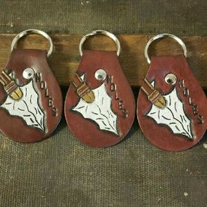 Custom leather key chains