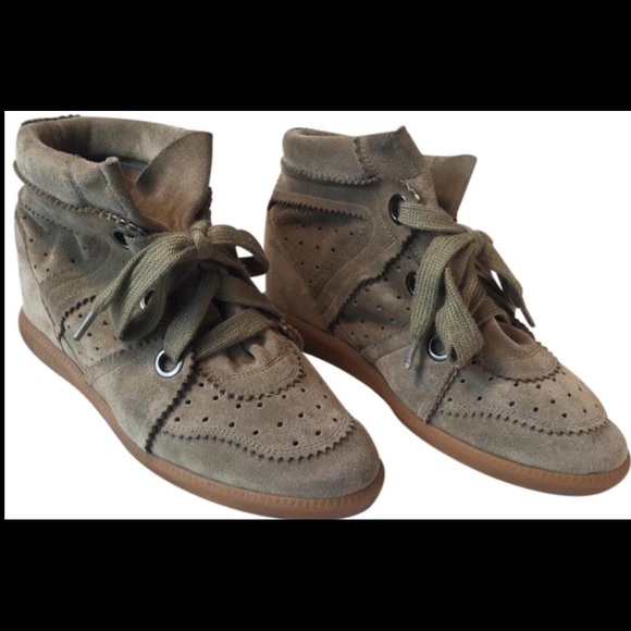 Isabel Marant Suede Bobby Wedge sneakers