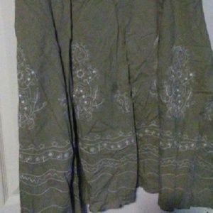 Olive skirt