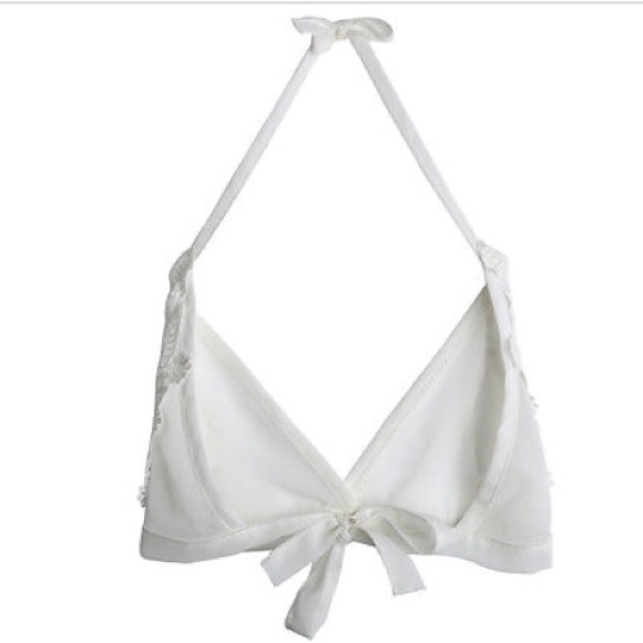 "LAST ONE" White floral sheer bra - Picture 2 of 3
