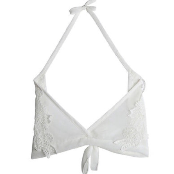 "LAST ONE" White floral sheer bra - Picture 3 of 3