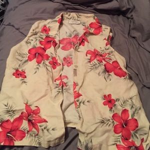 Vintage Hawaiian Vest Size L