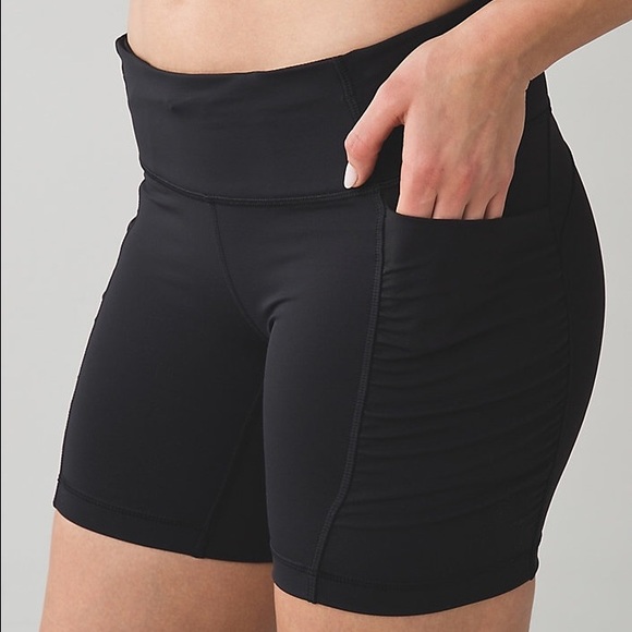 lululemon athletica Pants - ✨🆕✨{lululemon} Black Speed Track Yoga Shorts