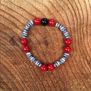 Halloween Skull Beaded Bracelet