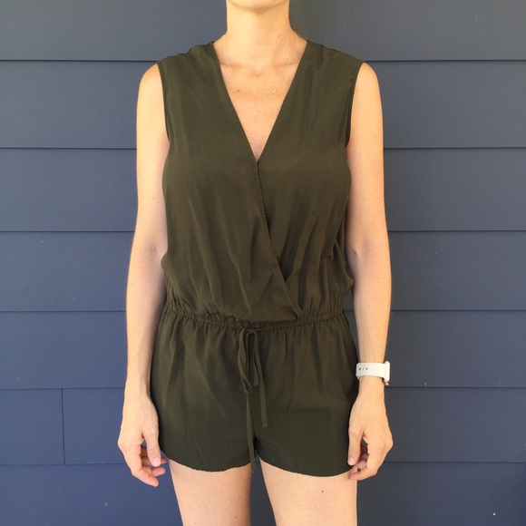 Forever 21 romper - army green