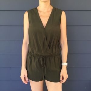 Forever 21 romper - army green