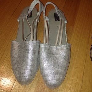 Sesto Silver Espadrilles • Neiman Marcus