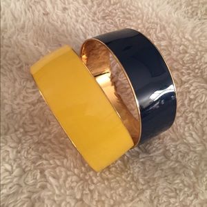 Two J. Crew bracelets - Blue and Yellow.