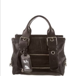 Preloved authentic Black leather Chloé handle bag