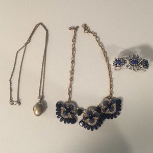J.Crew jewelry !!!!  2 necklaces & 1 bracelet