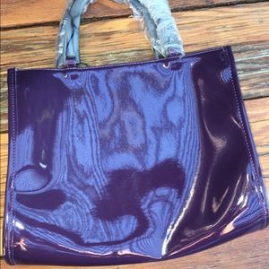 Plum purple box purse