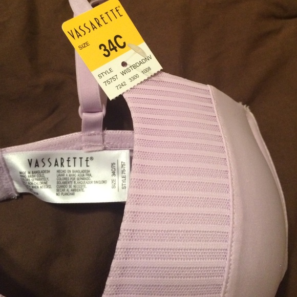 ⭐️NWT - Lavender striped bra size 34C - Picture 4 of 4