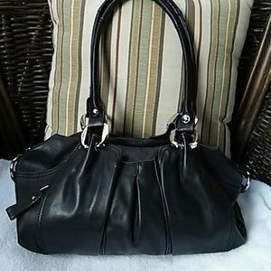 Makowsky Shoulder Bag -Black Leather