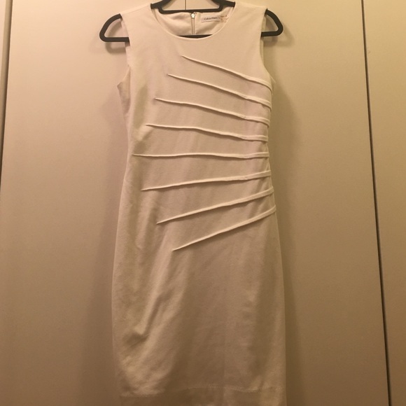 Calvin Klein Sunburst Pleated Dress
