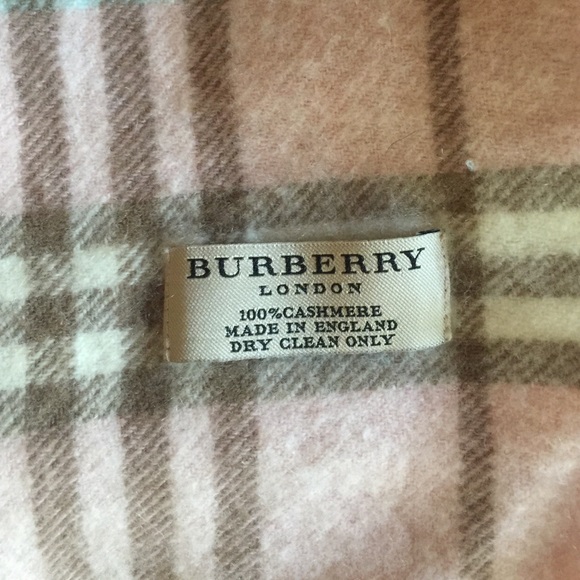 Sweet soft pink Burberry scarf