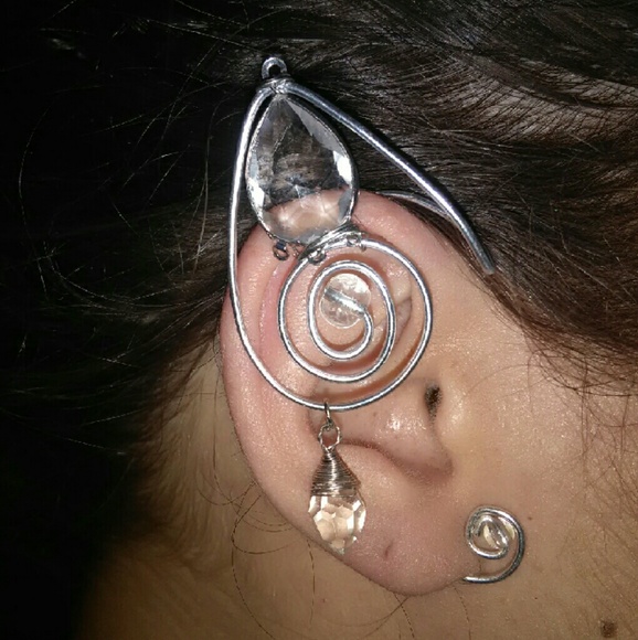 Ear cuffs. Crystal elf