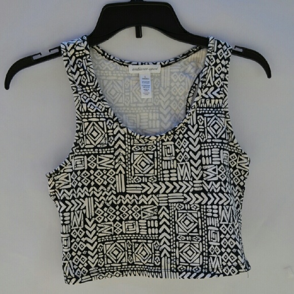 Tribal Print Crop Top
