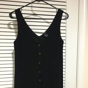 Forever 21 Black Button Up Romper